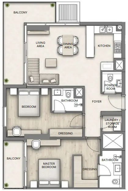 2 BR #Nakheel-A-0903