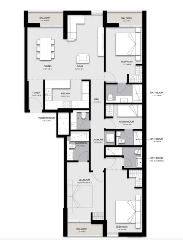 3 BR #NAMA 4 - 3BR - 120