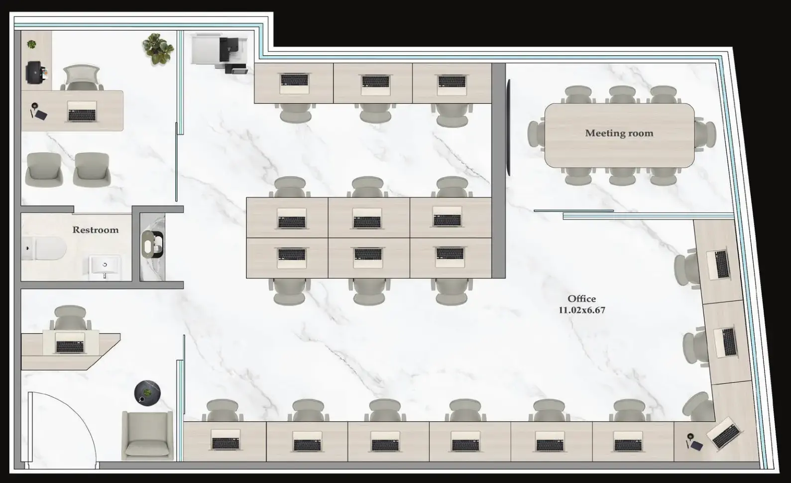 Office #ASPZ-F06-609