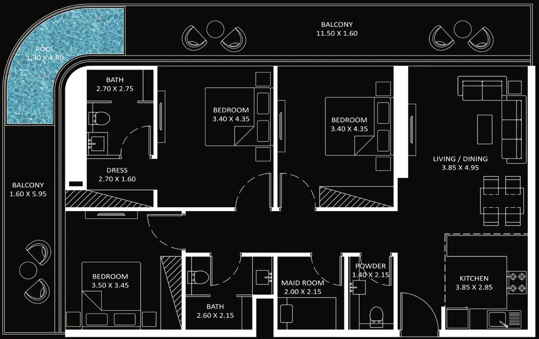 3 BR #B101Z-F94-9411