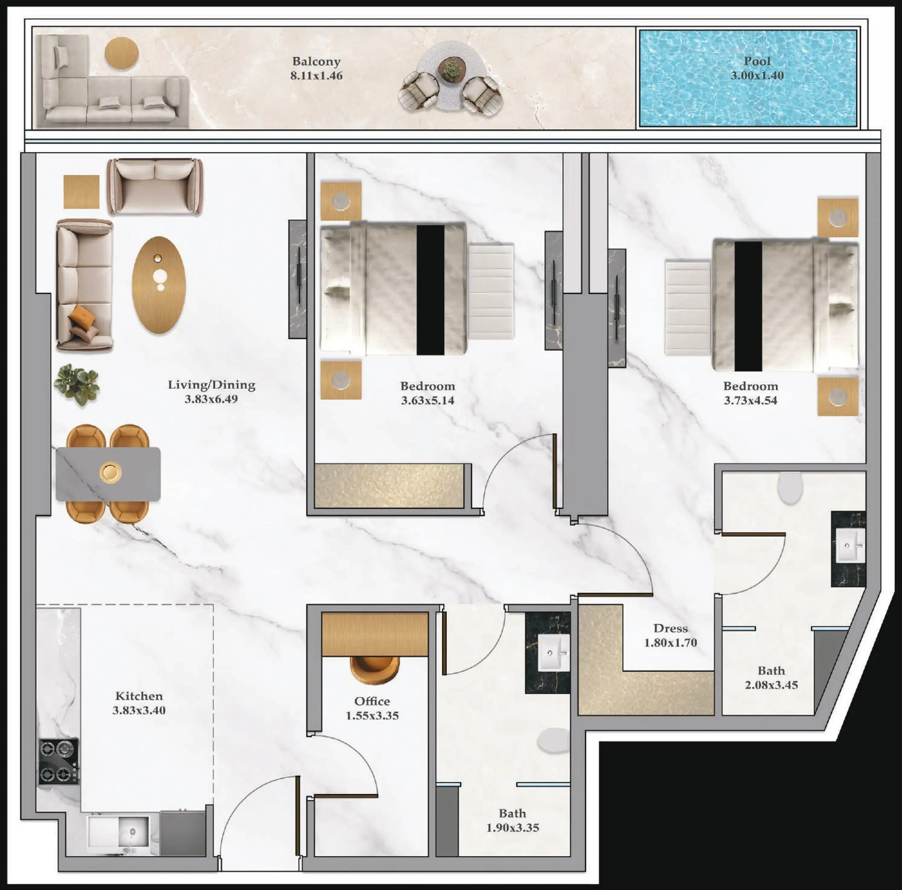 2 BR #B102Z-F47-4715