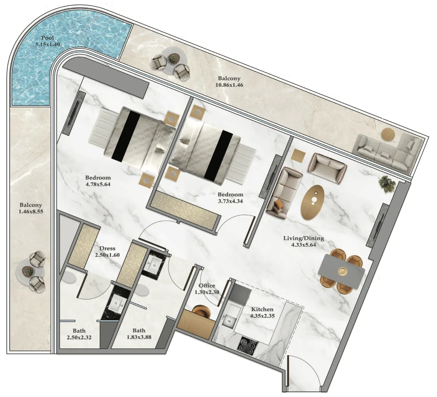 2 BR #B102Z-F61-6101