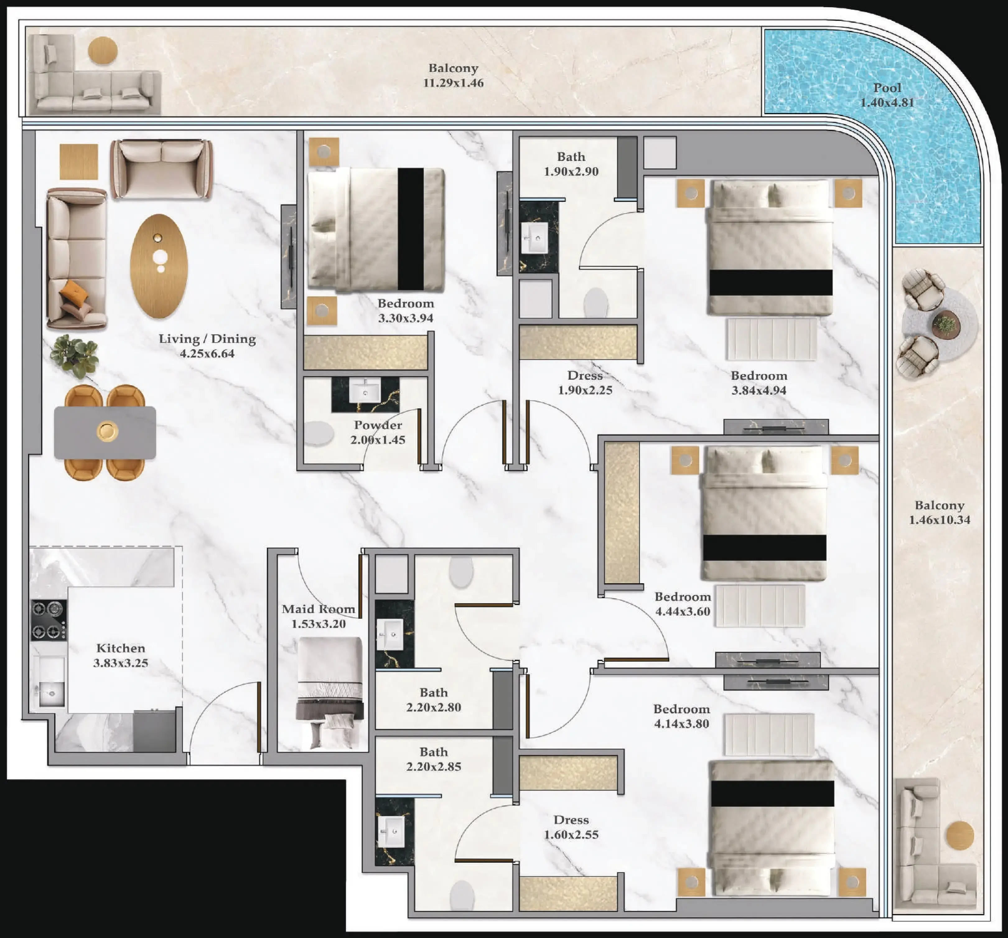 4 BR #B102Z-F77-7707