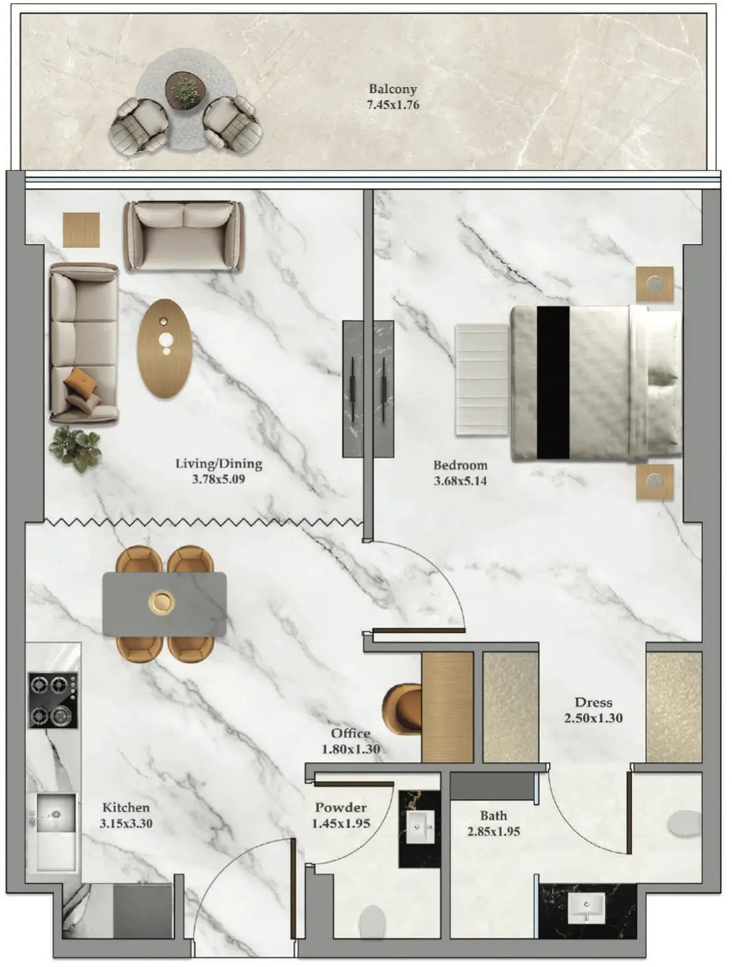 1 BR #B102Z-F21-2105