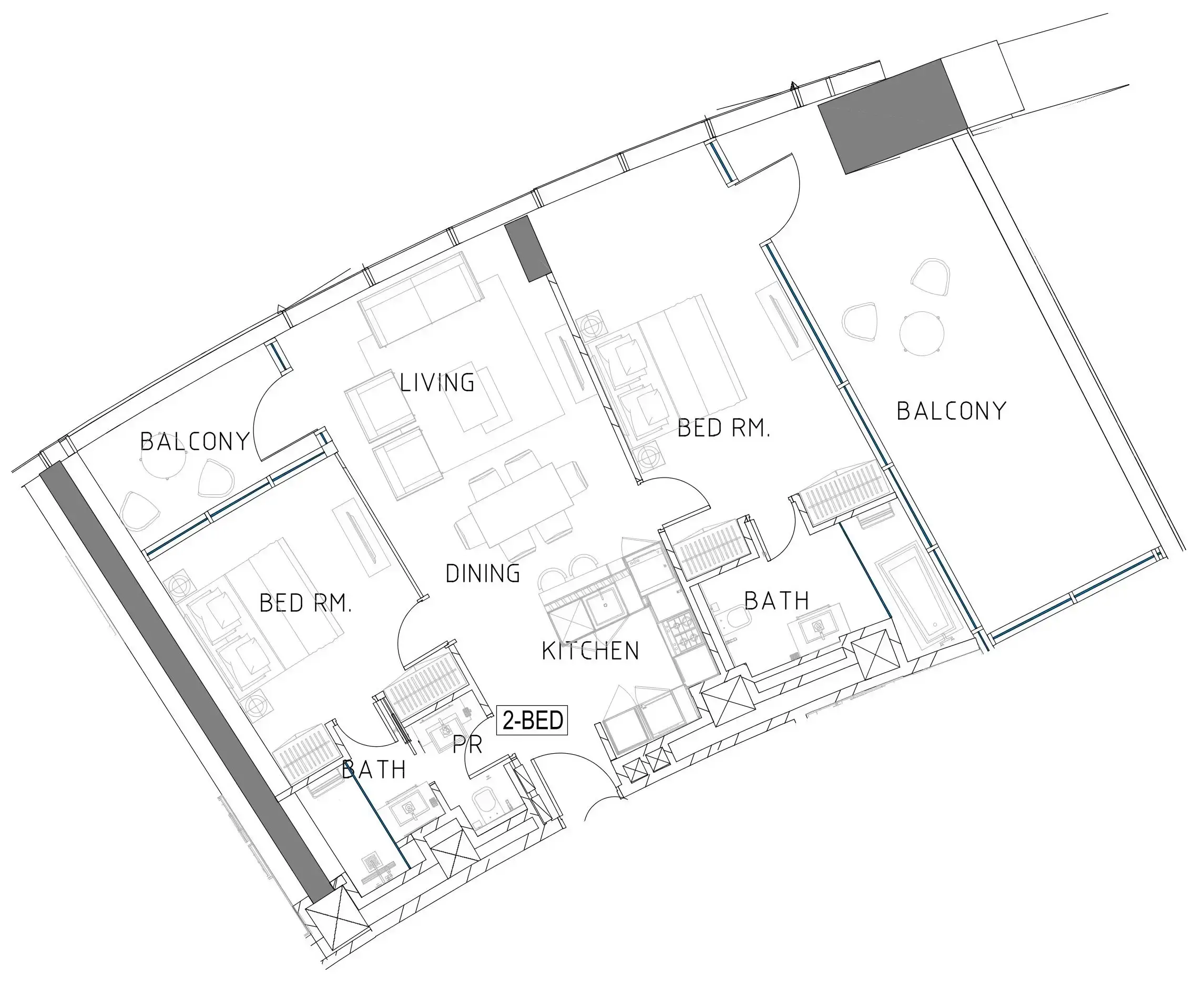 2 BR #AYKC3D/77/7717