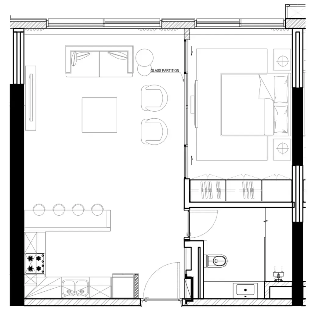 1 BR #A-F6-15