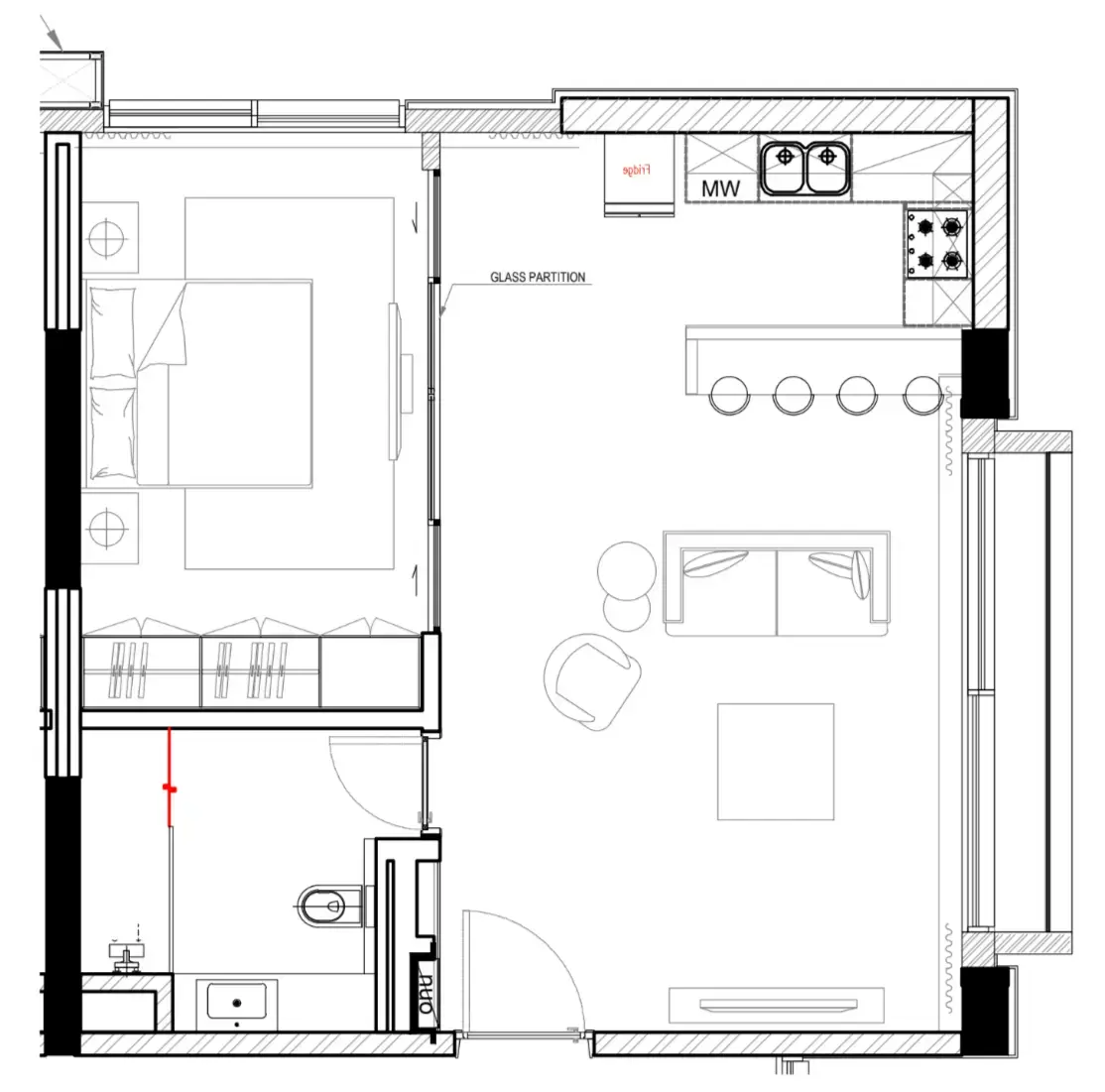 1 BR #A-F4-12