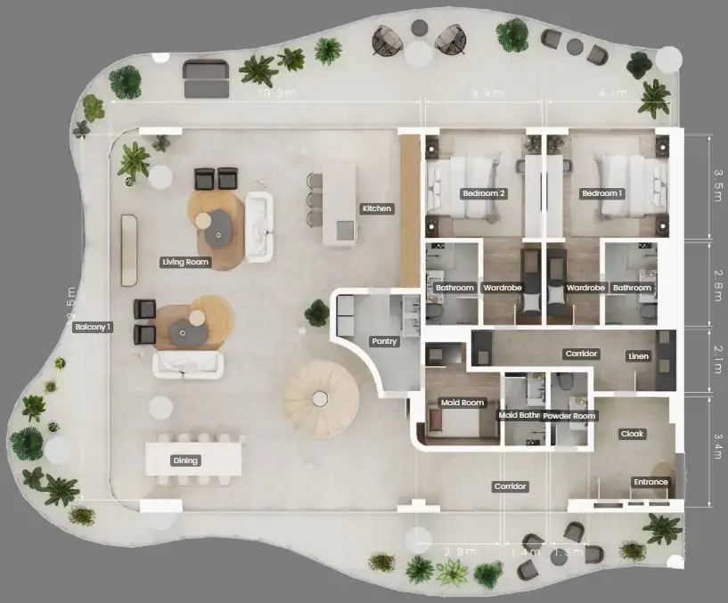 4 BR #MamshaPalm-Residence-03-09