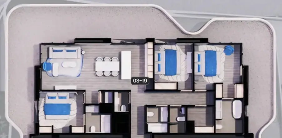 3 BR #AlMarjan-B3-03-19