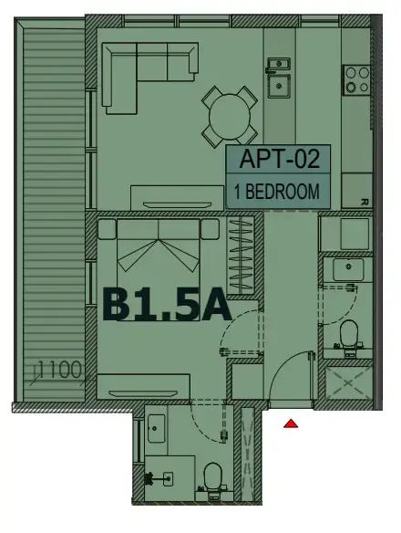 1 BR #OLFAH 3 - 1BR - G02