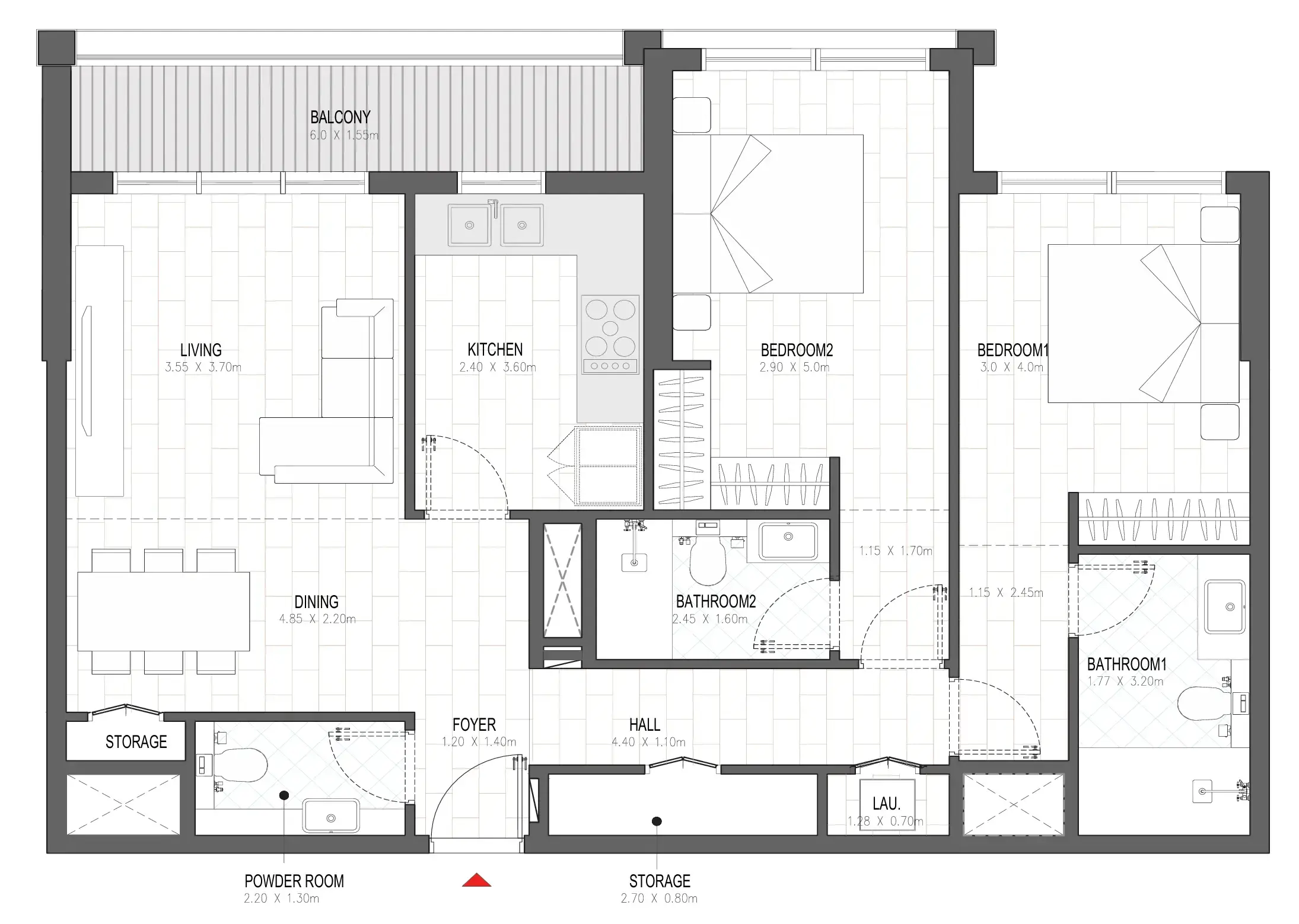 2 BR #OLFAH 4 - 2BR - 1013