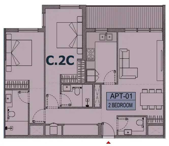 2 BR #OLFAH 3 - 2BR - 301