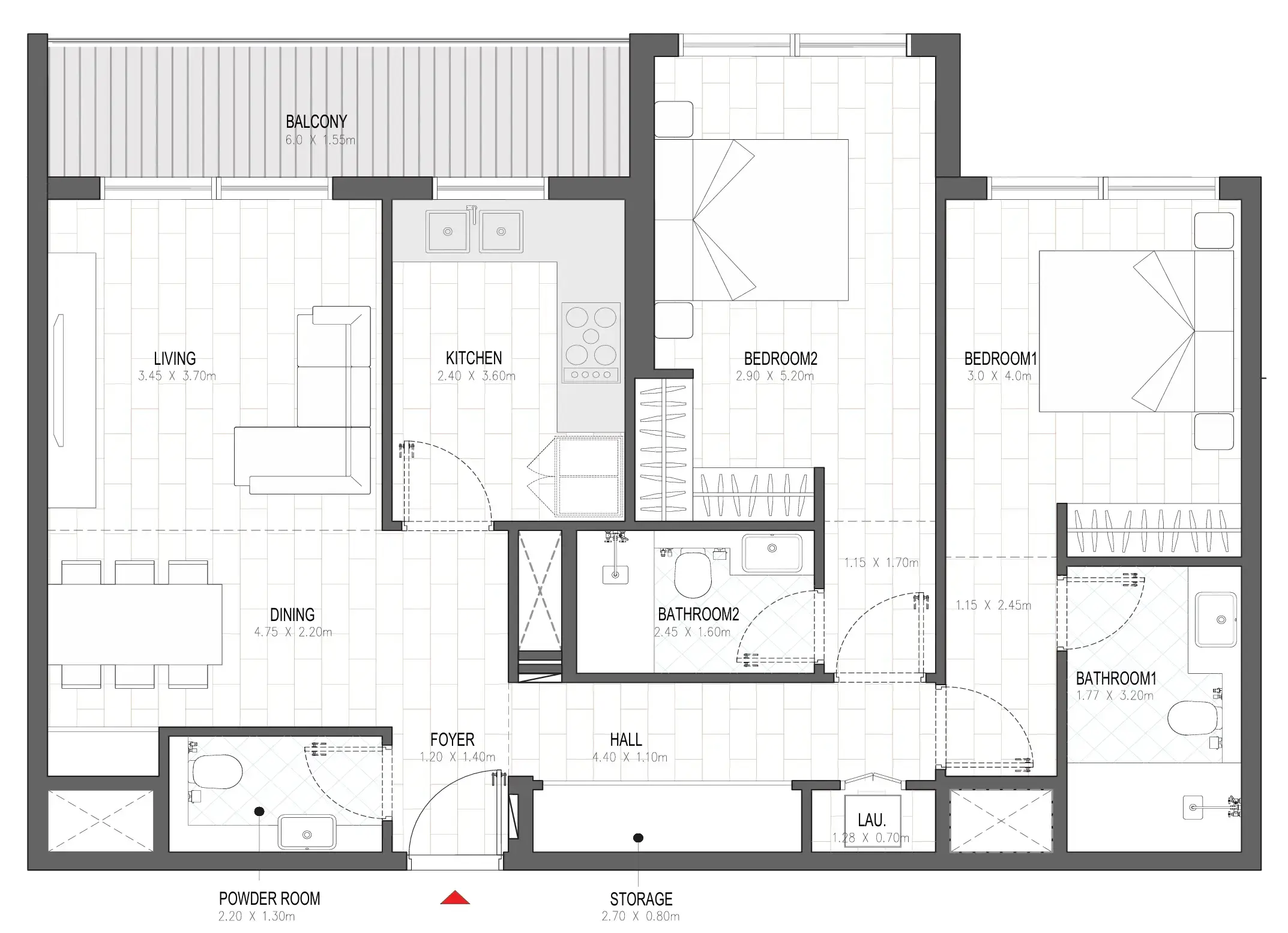 2 BR #OLFAH 4 - 2BR - 201