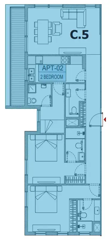 2 BR #OLFAH 3 - 2BR - 102