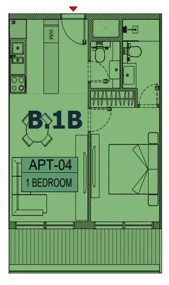 1 BR #OLFAH 3 - 1BR - 1104