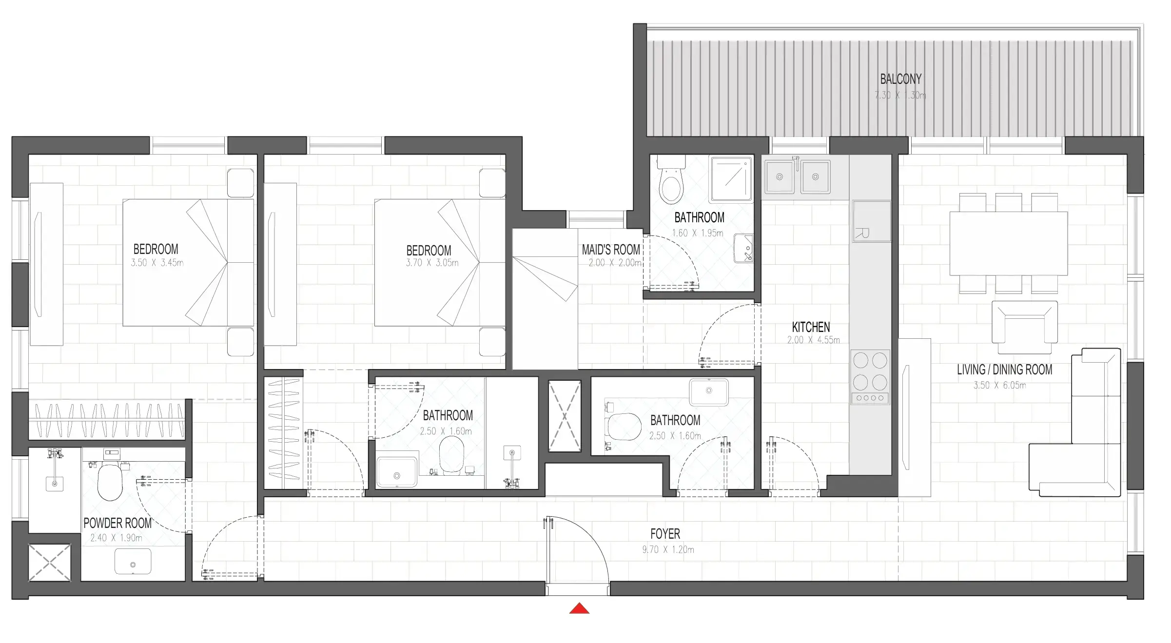2 BR #OLFAH 3 - 2BR - 702