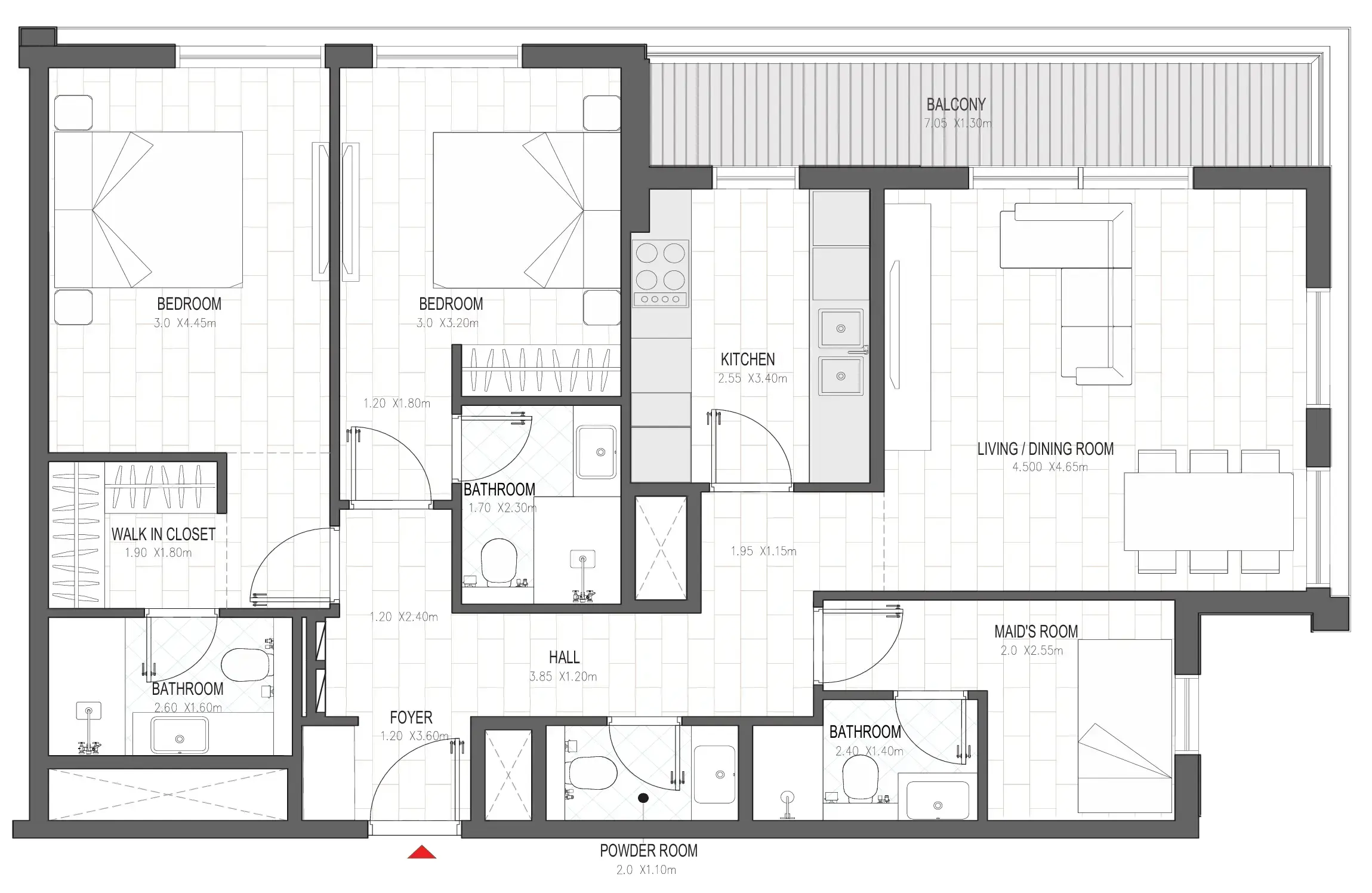 2 BR #OLFAH 4 - 2BR - 811