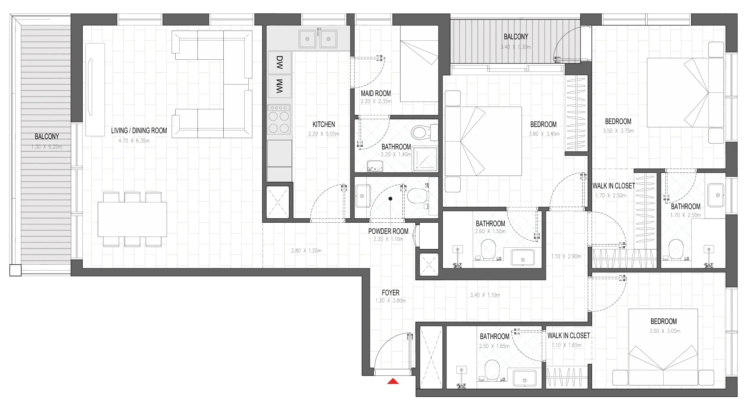 3 BR #OLFAH 3 - 3BR - 211