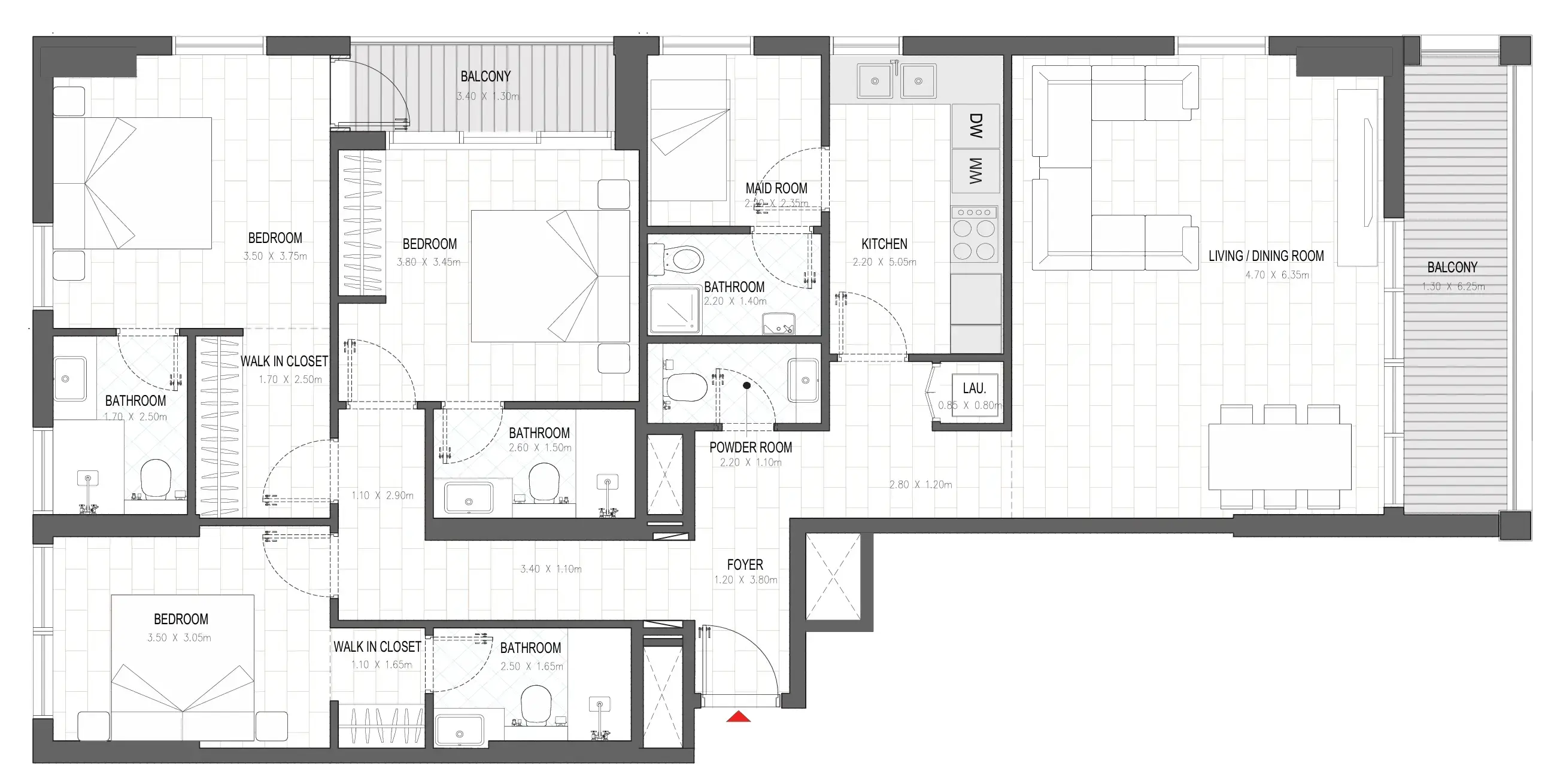 3 BR #OLFAH 4 - 3BR - 214