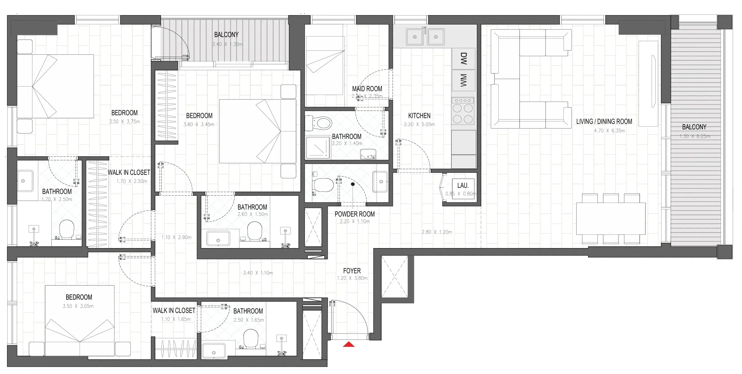 3 BR #OLFAH 4 - 3BR - 814