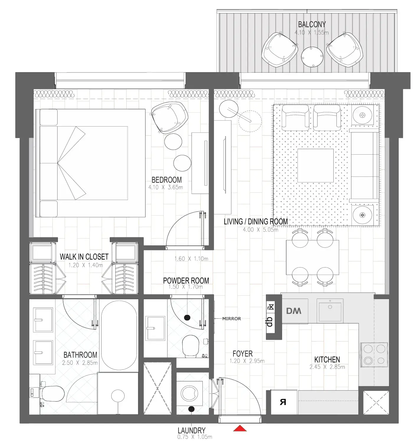 1 BR #PALACE B - 1BR -  B211