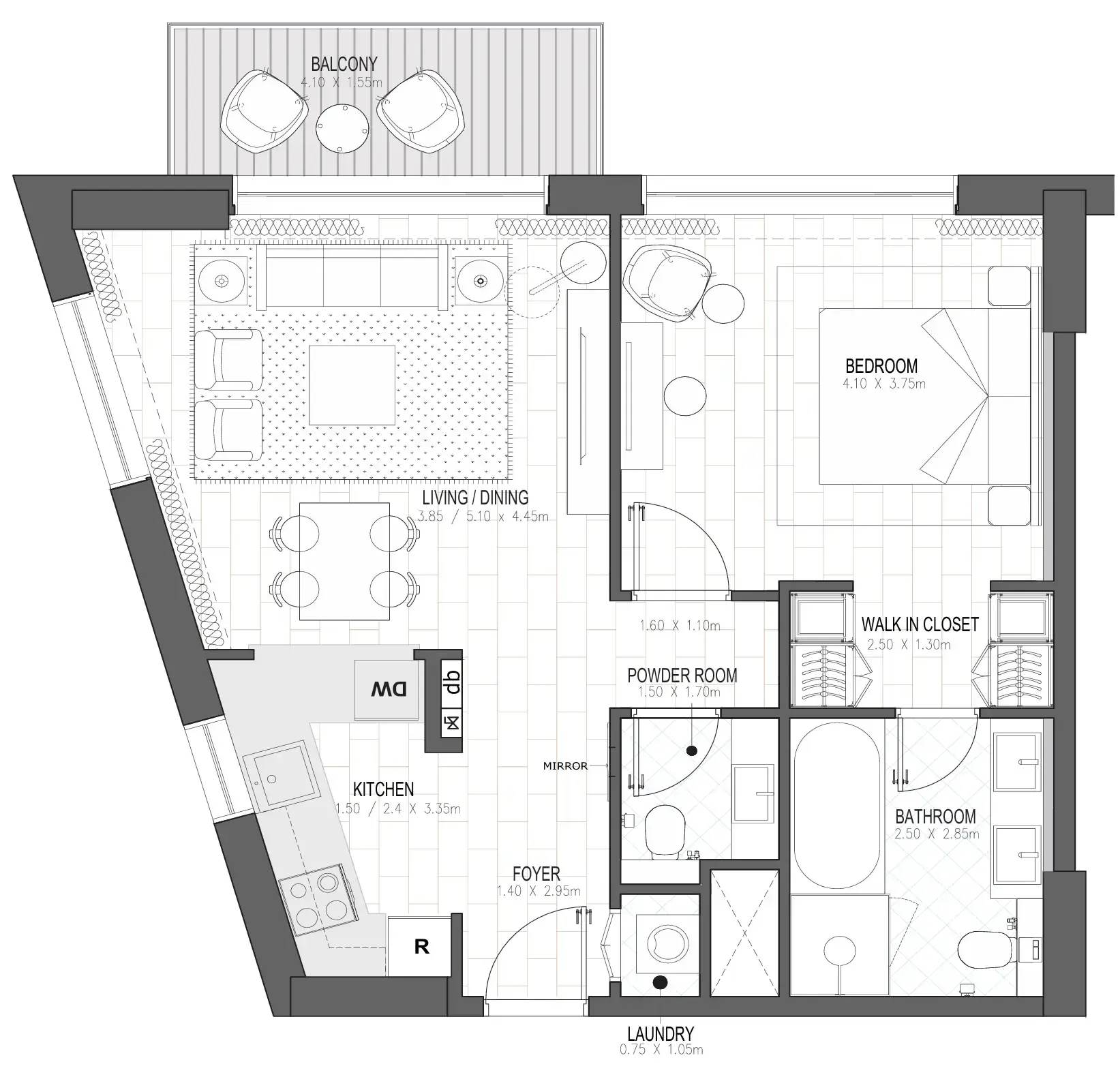 1 BR #PALACE B - 1BR -  B108