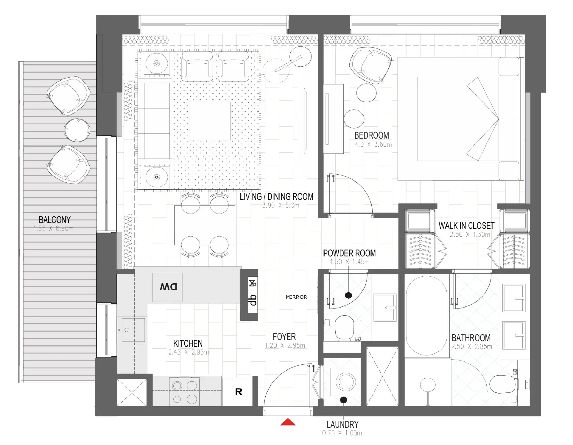 1 BR #PALACE A - 1BR -  A217