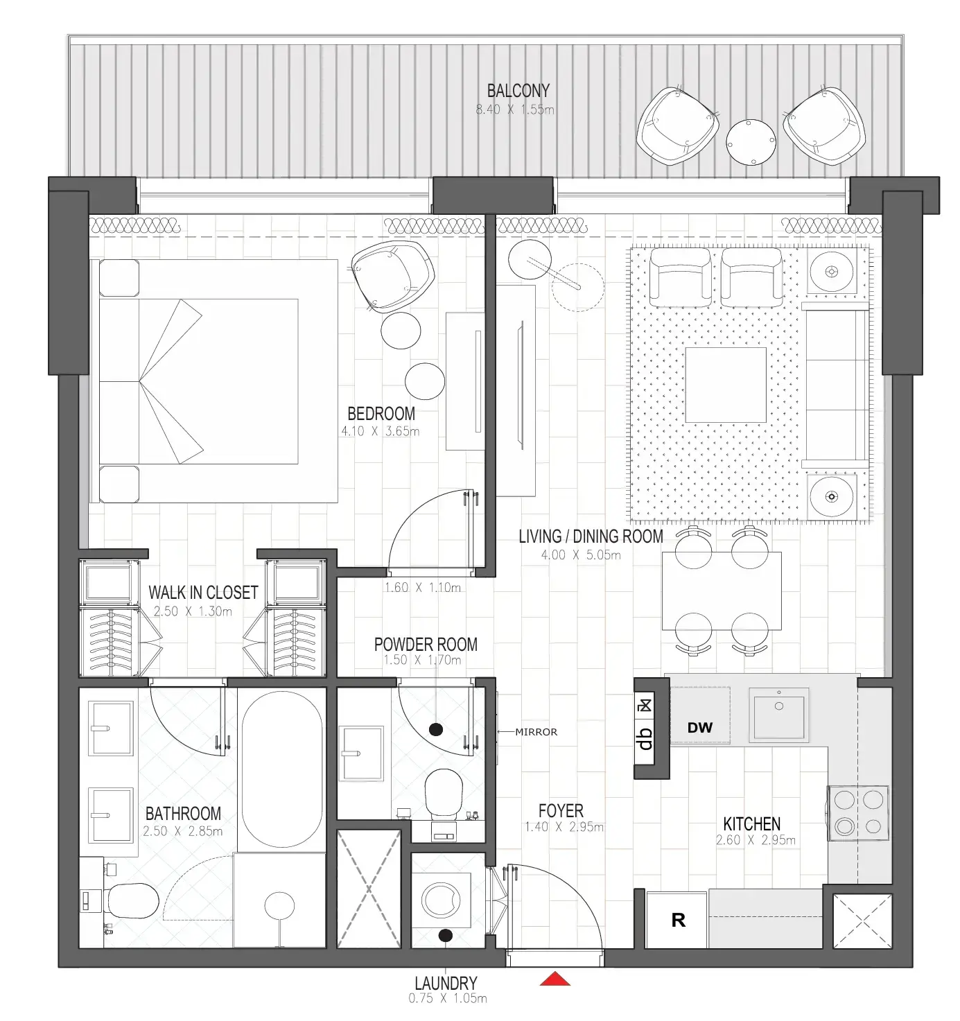 1 BR #PALACE A - 1BR -  A210