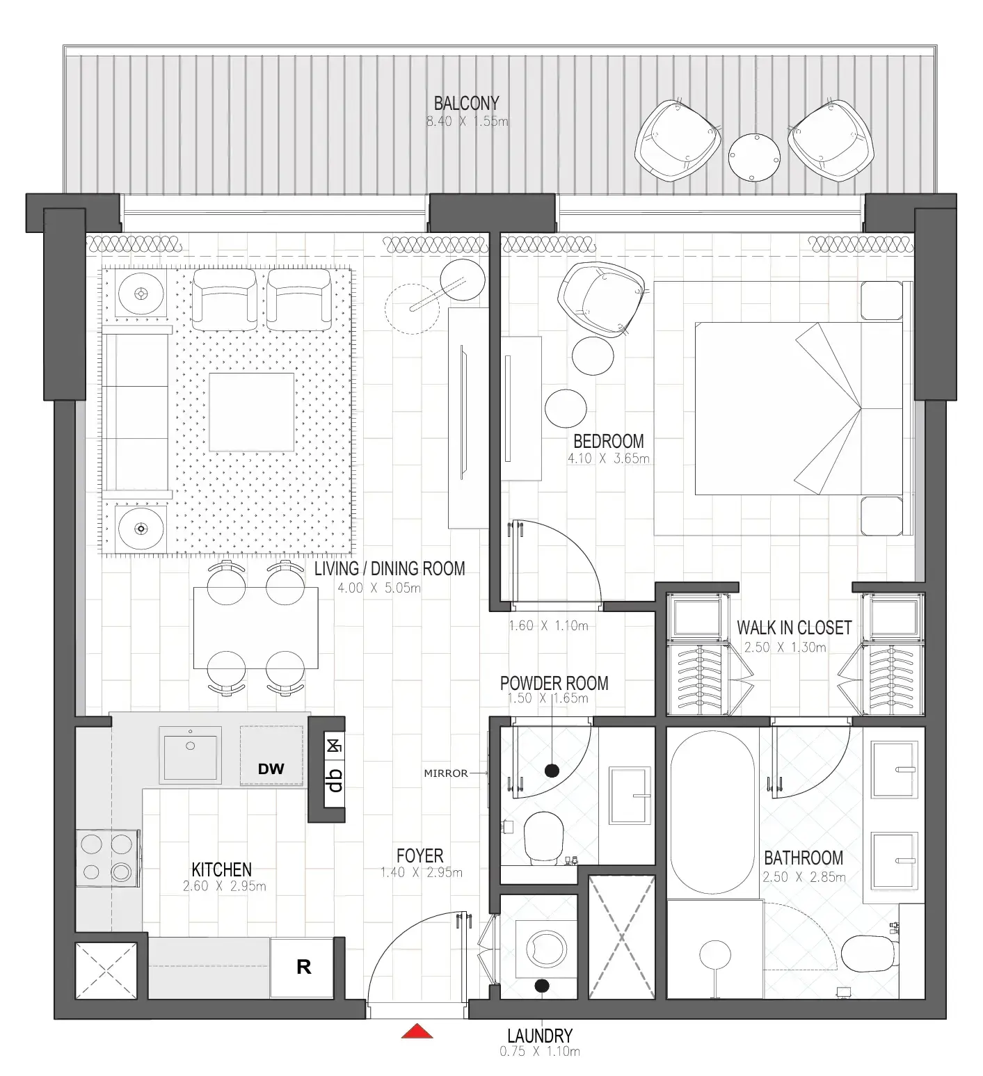 1 BR #PALACE A - 1BR -  A312