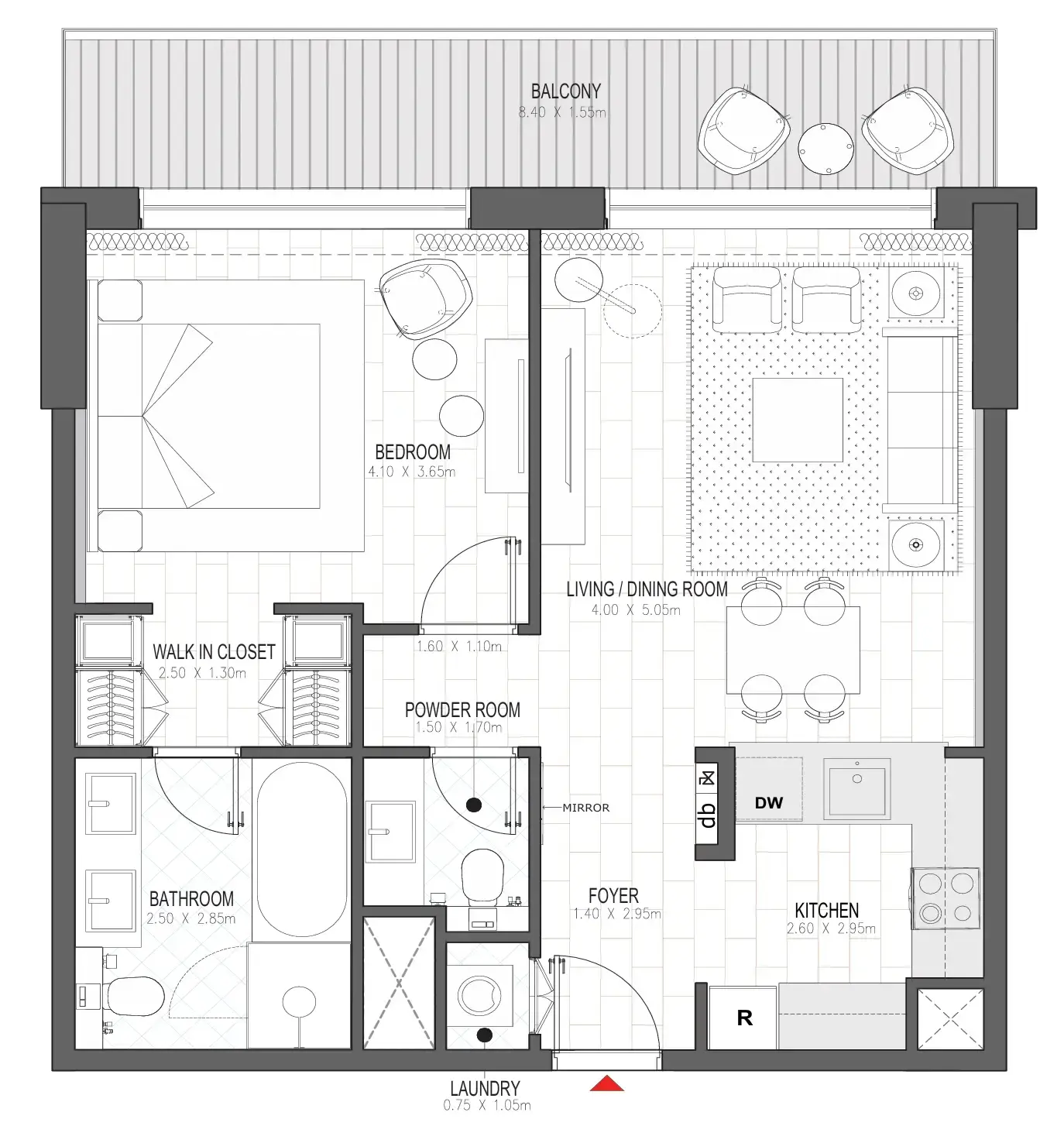 1 BR #PALACE A - 1BR -  A315