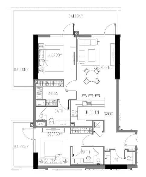 2 BR #DRVN1C/12/1203