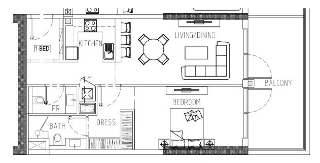 1 BR #DRVR2A/10/1001