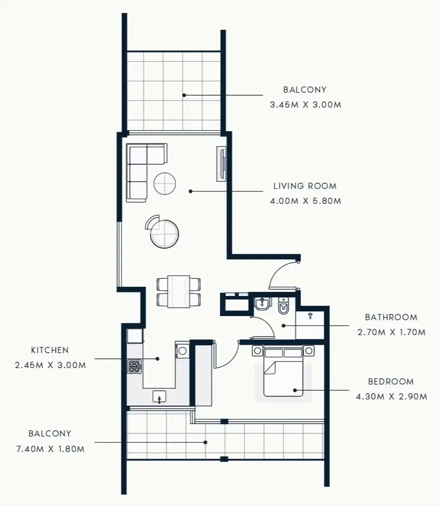 1 BR #R BEACH FRONT - A-1601