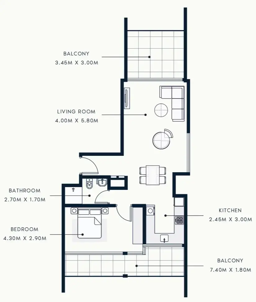 1 BR #R BEACH FRONT - A-1807