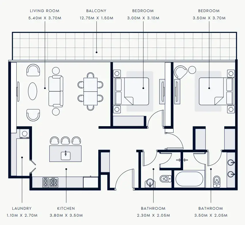 2 BR #R REVE - 2-504