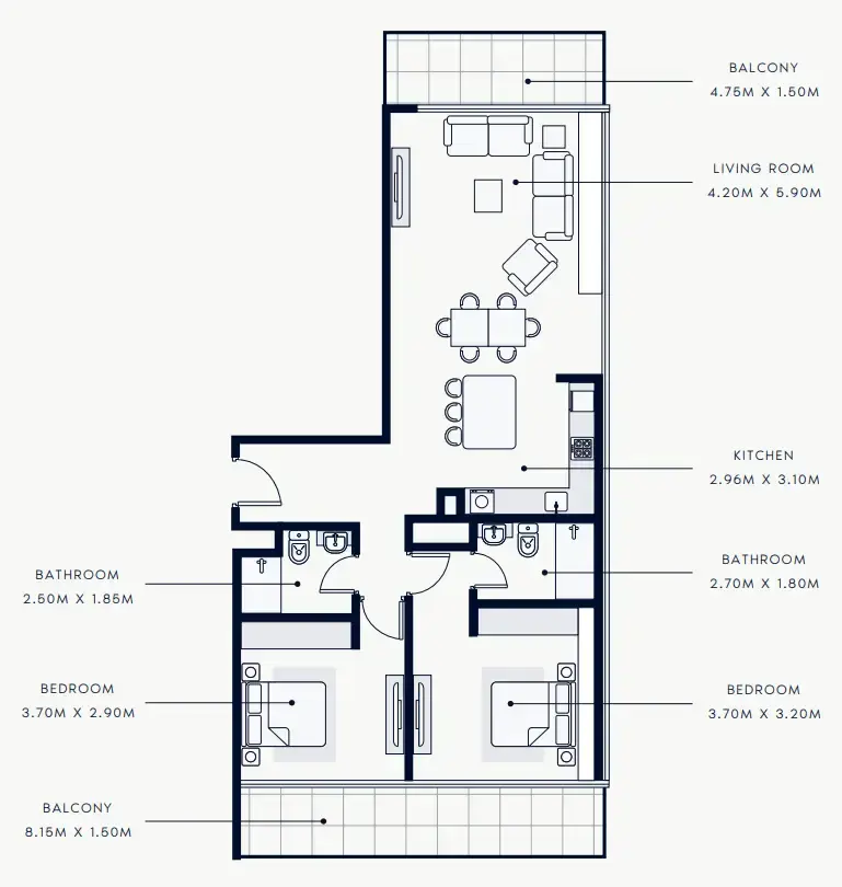 2 BR #R REVE - 2-205