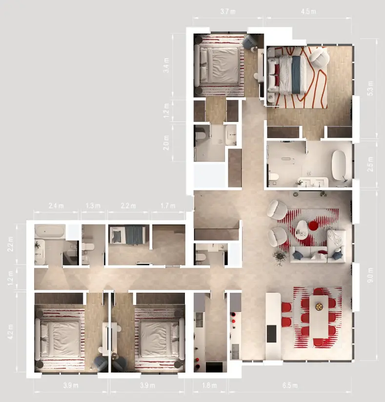 4 BR #AlMarjan-R2-23-02