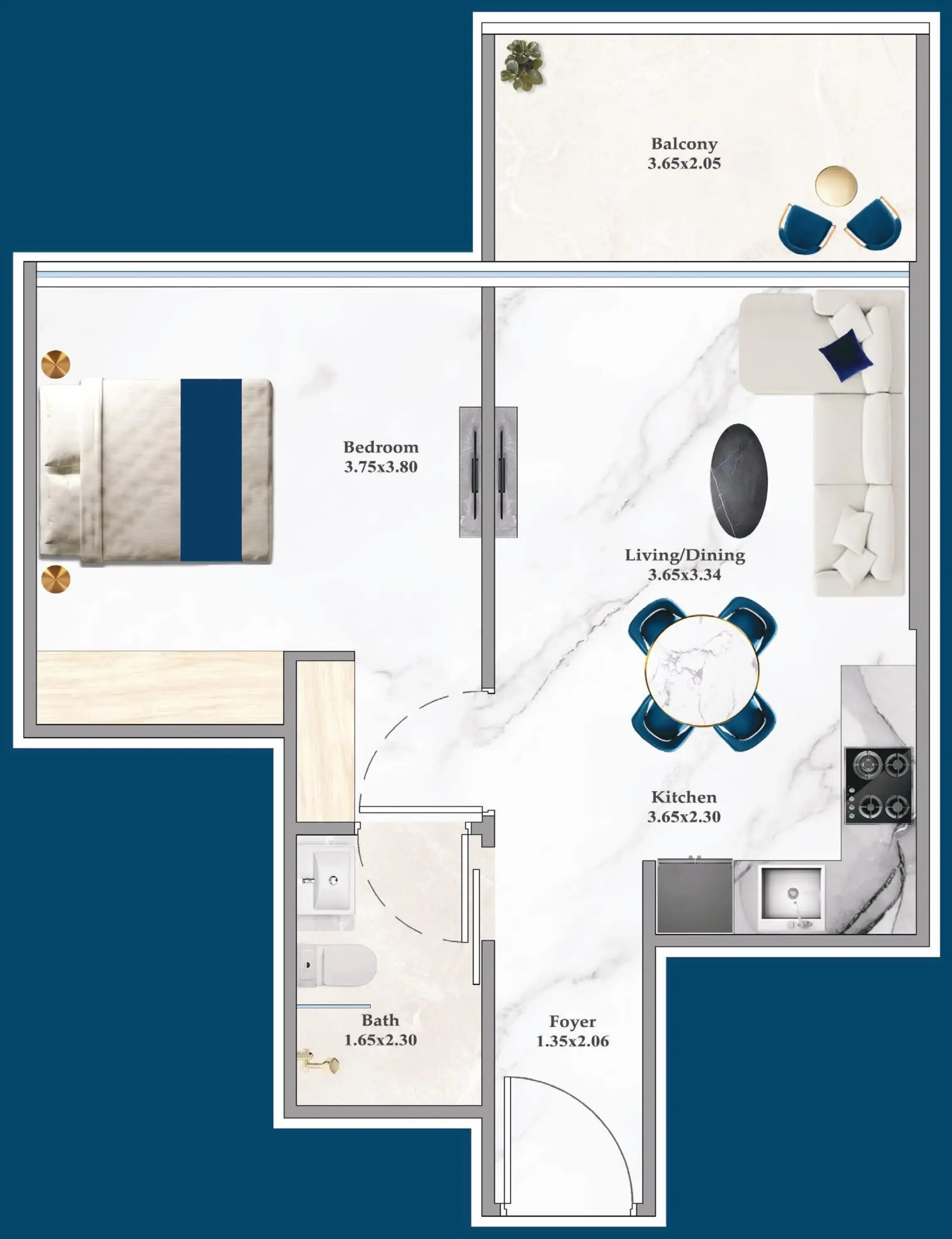 1 BR #SRNZ-A-F12-1203