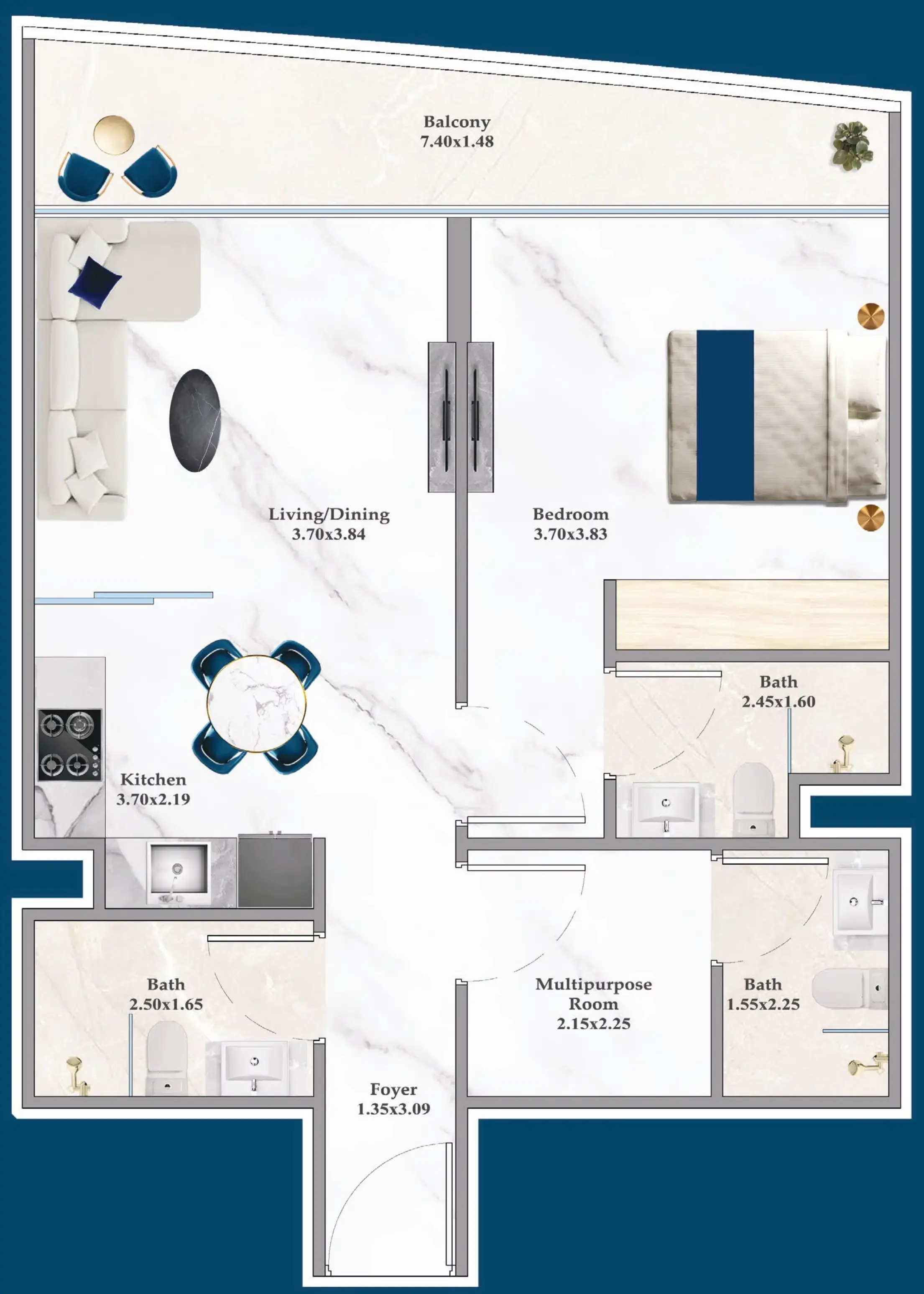 1 BR #SRNZ-B-F11-1104