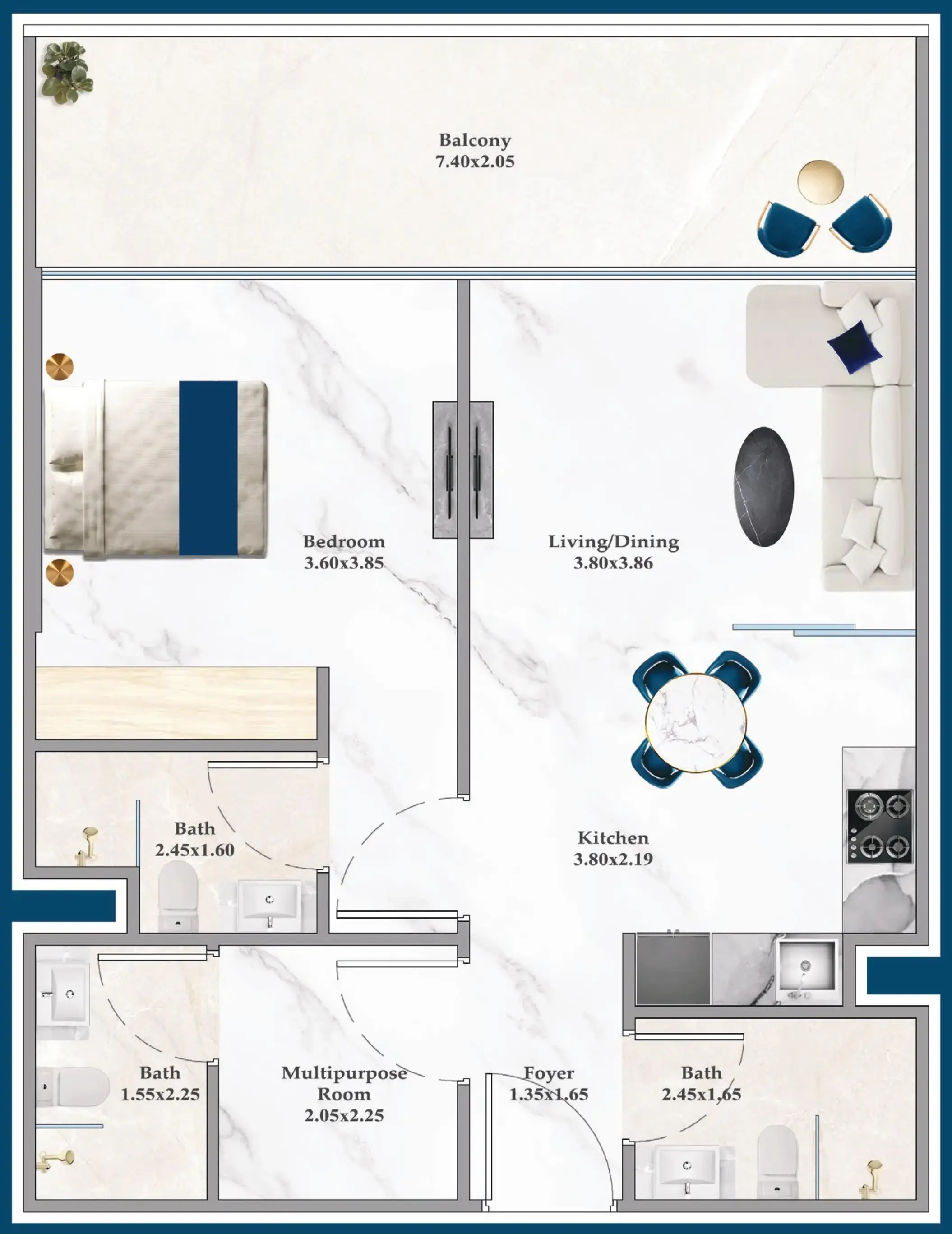 1 BR #SRNZ-A-F13-1305