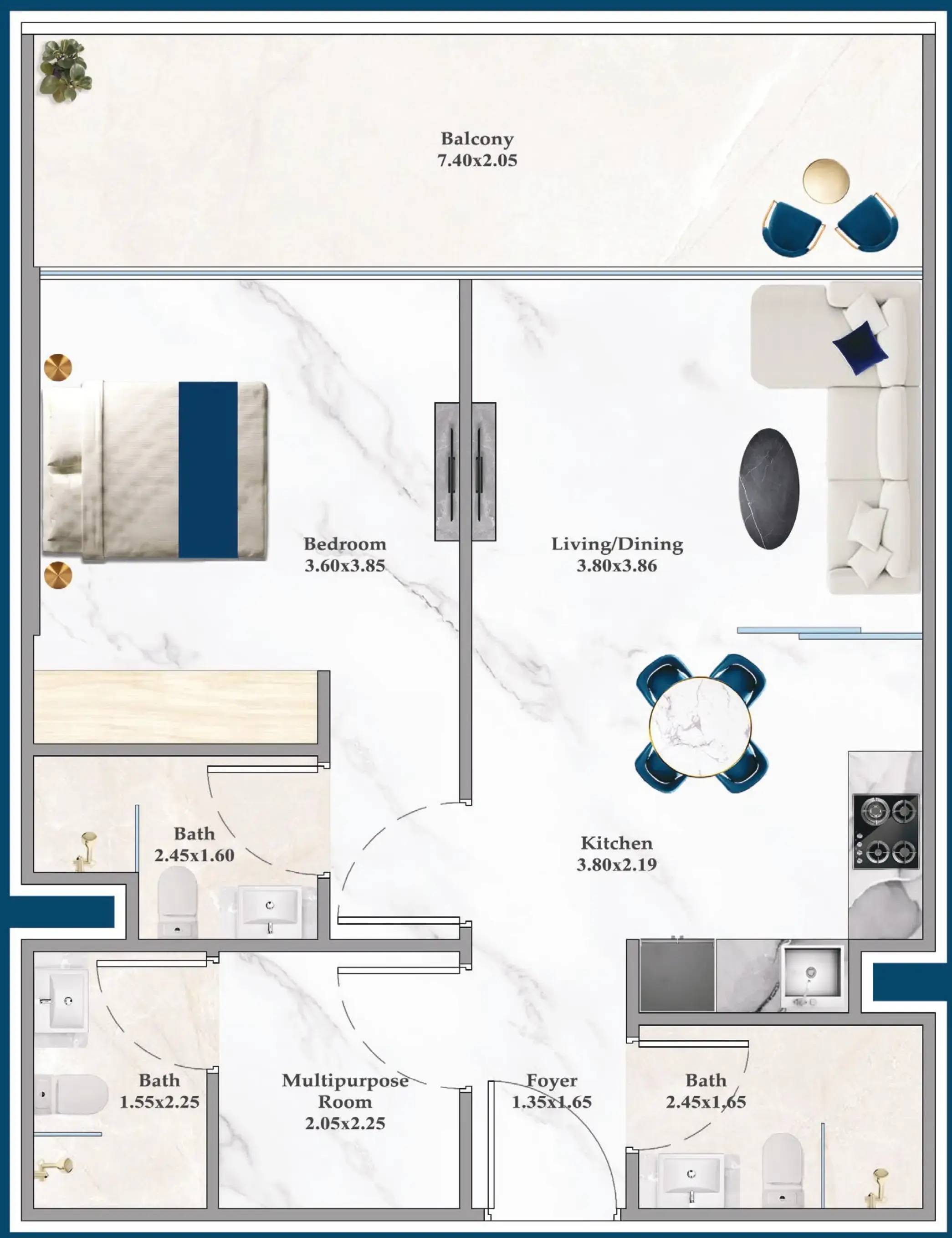 1 BR #SRNZ-A-F31-3104