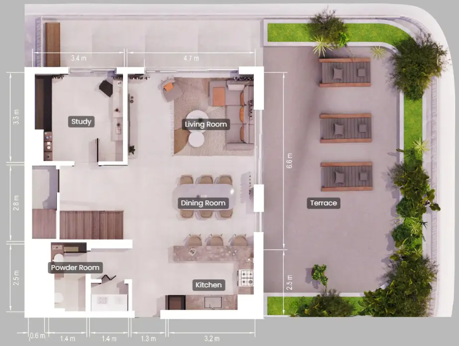 2 BR #Verdes-Pine-03-04