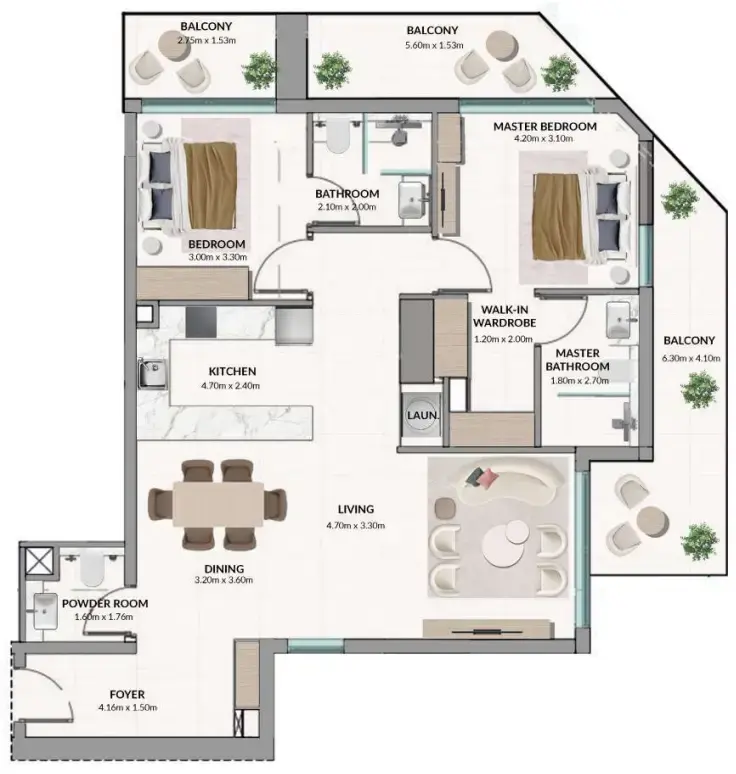 2 BR #Woodland Terraces - 2 - 215